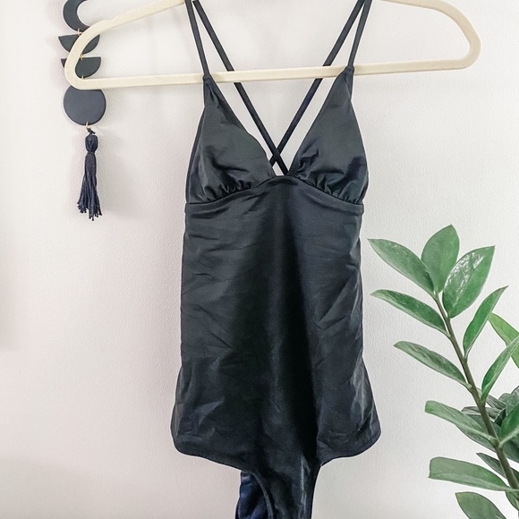 Madewell Black One Piece Bathing Suit Size 4 - Picture 1 of 3